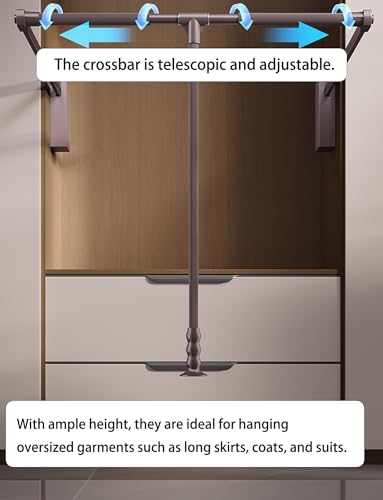 Tringle de placard extensible pour optimiser une petite armoire encombrée - 7
