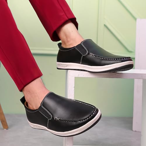 Image of Centrino Walking Loafers for Men | Shoes for Man Stylish | Casual Slip-On Lightweight Moccasins | Cushioned Insole | Breathable Comfortable | Hand-Stitched | Mens Loafer Shoes for Daily Office Outings (9495)