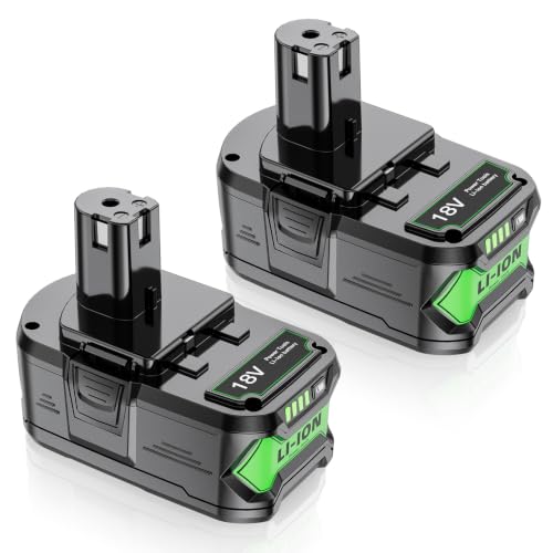 Maxofpowr – 2 X 8000mAh für Ryobi Akku 18V, Ersatzakku für Ryobi One+ Ak