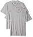 Produktbild Amazon Essentials Herren T-Shirt, lockere Passform, V-Ausschnitt, Brusttasche, 2er-Pack, Grau (Heather Grey Hea), US XL (EU XL - XXL)