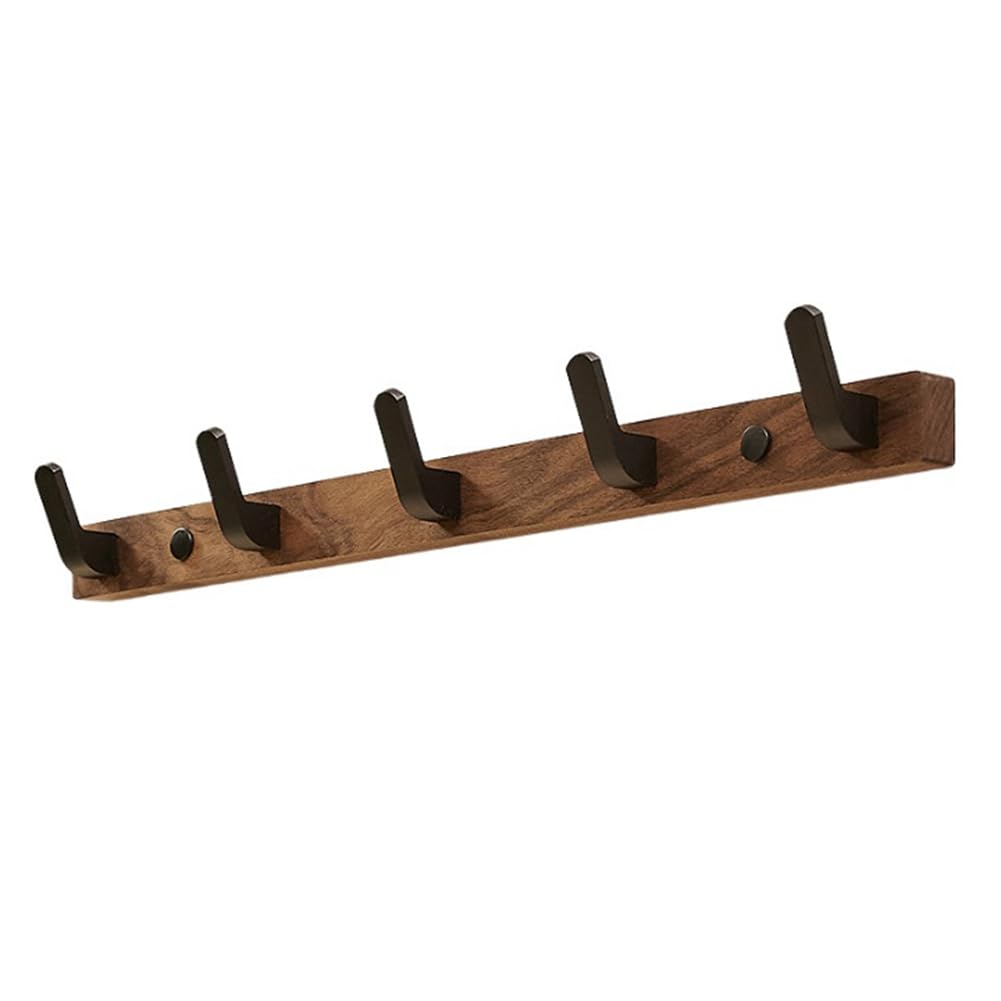 Tuidzljd Wooden Bathroom Towel Hook Clothes Hook Behind Living Room Door Simple Storage Hook Save Space