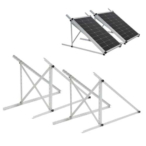 AeternaSol Solarpanel Halterung 45 Zoll, 0–90° verstellbar, bis 118 cm für 100–400W...