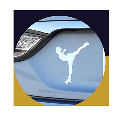 Chromevillage Magnetic Car Decal Ice Skate - Basketball, Football, Golf, Skating, Soccer - Stylish Stickers For Car Or Metal Surface - Chrome Reflective Magnetic Car Decals #TOP1