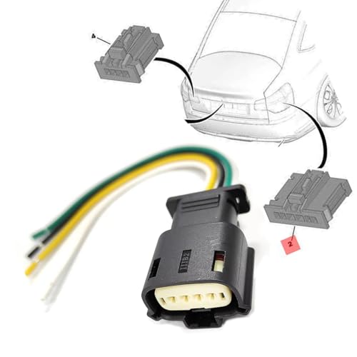Conector de 4 pines con enchufe precableado 19371211 para Opel Astra K 4