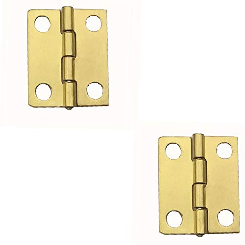 Compact Metal Hinges for Cabinets, Drawers, and Jewelry Boxes - 10 Piece Set for Home Furniture Hardware - Image 6