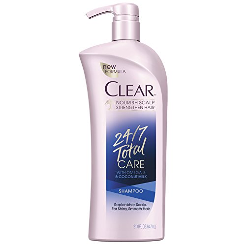 Clear Shampoo with Pump, 24/7 Total Care, 21.9 oz