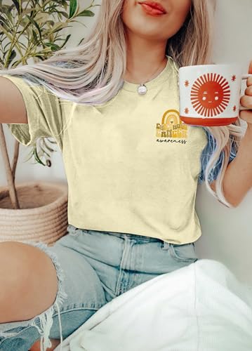 Childhood Cancer Awareness Shirts Women in Septmber We Wear Gold Shirt Gold Ribbon Cancer Warrior Support Awareness Tee Tops4