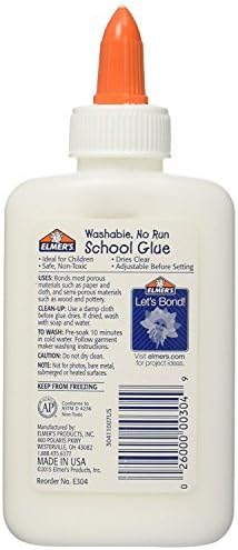 Elmer's Washable No-Run School Glue, 4 oz (6 Pack)