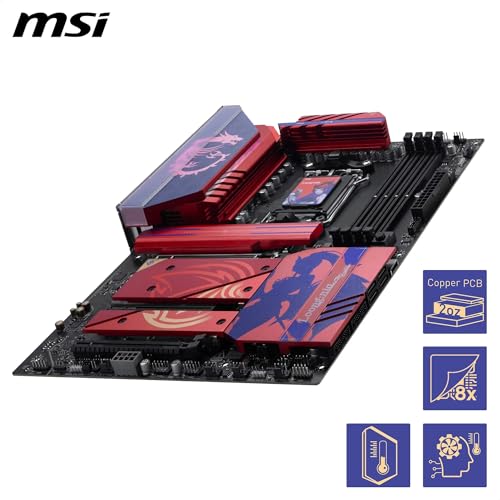 Image of MSI B850 MLG EDTION Motherboard, ATX - Supports AMD Ryzen 9000 /8000 / 7000 Processors, AM5-80A SPS VRM, DDR5 Memory Boost (8400+MT /s OC), PCIe 5.0 x16, M.2 Gen5, Wi-Fi 7, 5G LAN