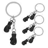 OATIPHO Boxhandschuh-Anhänger, Zubehör, Boxhandschuh-Verzierung, Kappen, Schlüsselanhänger, Boxsport, Schlüsselanhänger, Fußball-Schlüsselanhänger, Zinklegierung, goldfarben, Schwarz