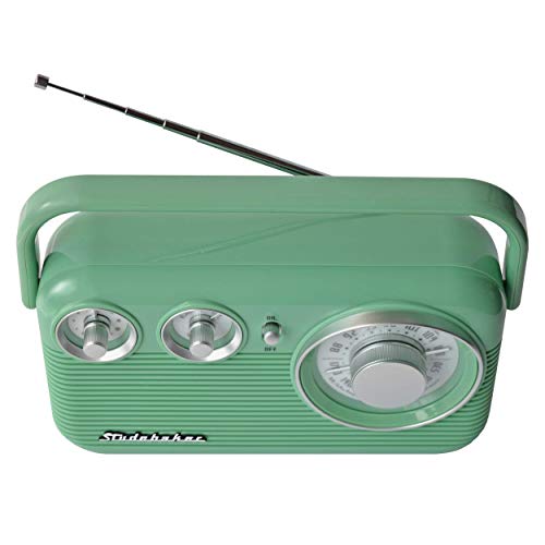 Studebaker Sb2003 Retro Portable Am/Fm Radio (Teal) #TOP3