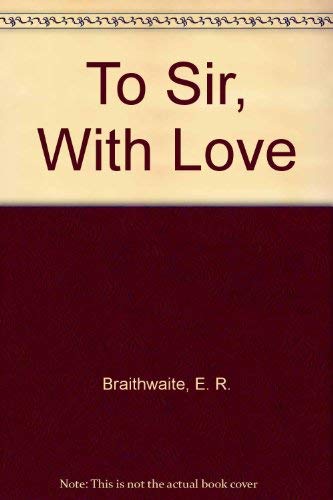 To Sir, With Love 0139230378 Book Cover