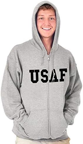 Brisco Brands United States Army Military Zip Up Hoodie Mens Womens
