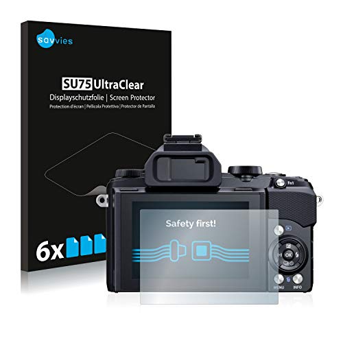 savvies Protection Ecran pour Olympus Stylus 1 (6 Pièces) - Film Protection Ultra Clair