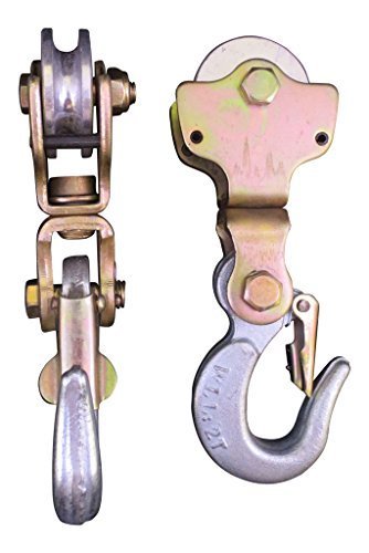 2 Ton Swiveling Hoist Block Anodized Wire Rope Pulley Block by WinchBrothers