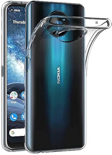 Image of MaiJin Case for Nokia 8.3 5G (6.81 inch) Soft TPU Rubber Gel Bumper Transparent Back Cover