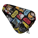 自転車 サドルカバー スター・ウォーズ 自転車クッションカバー 防塵カバー 保護カバー 汚れ防止 破れにくい 日焼け止め 梅雨対策 滑り止め 伸縮性 おしゃれ 着脱簡単