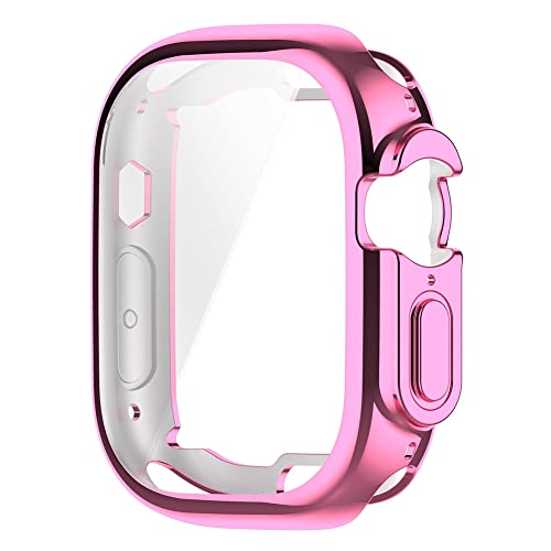 Coque souple Apple Watch Ultra 49 mm rose au design fin et épuré