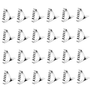 DierCosy Tablecloth Clips, roestvrij stalen tafelkleedclip, 24 stuks, picknicks, eettafelhoes, klemmen, doekhouder voor…
