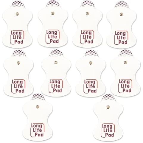 10 Pieces TENS Electrodes Pad Replacement Pad for TENS Unit TENS Electrode Pad Adhesive Gel Pads for Omron Cover