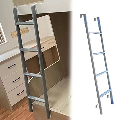 Bunk Bed Ladder Silver Rv Twin Bed Bunk Ladder, Heavy Duty Metal Frame 45"/ 50"/ 55"/ 59" Height Hook-On Replacement Ladder, Aluminum Alloy Climb Ladder (Size : 130Cm/50) #TOP29