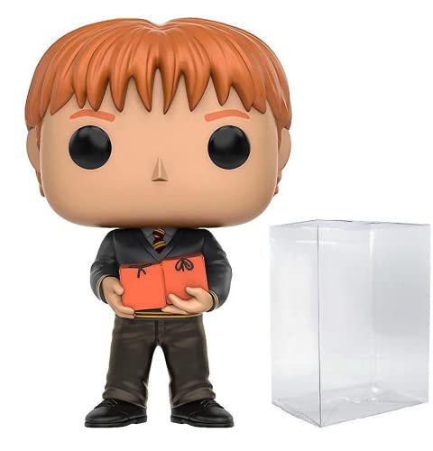 HARRY POTTER - Figura de vinilo de George Weasley Funko Pop! (con funda protectora compatible con PopBox)