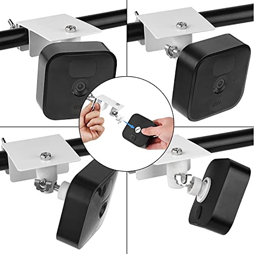 Gutter Mount for Blink Outdoor 4 (4th Gen)/(3rd Gen) & Blink XT / XT2 Camera, Adjustable Weatherproof Aluminum Alloy Mount Bracket for Blink Home Security System (2 Pack, White) - Thumbnail 4