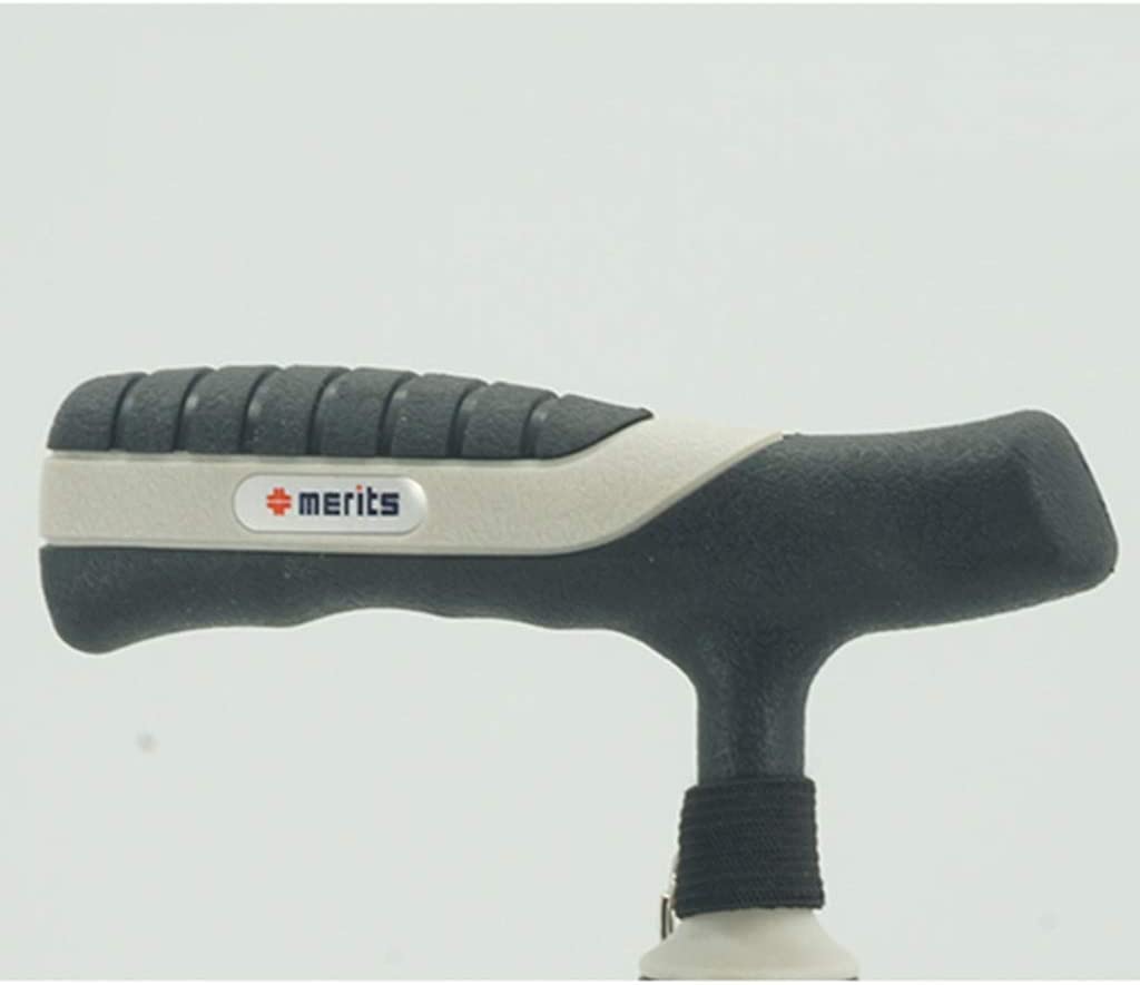 Muletas telescópicas antideslizantes Bastón El amortiguador antideslizante de tres patas se puede usar en ancianos con una altura de 10 bloques (72-95 cm de altura ajustable) para artritis, ancianos,
