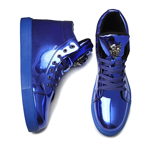 IGxx Sequins Shoes for Men Women Fashion Sparkle Gold Shoes Bling Shiny High Top Sneakers Punk4