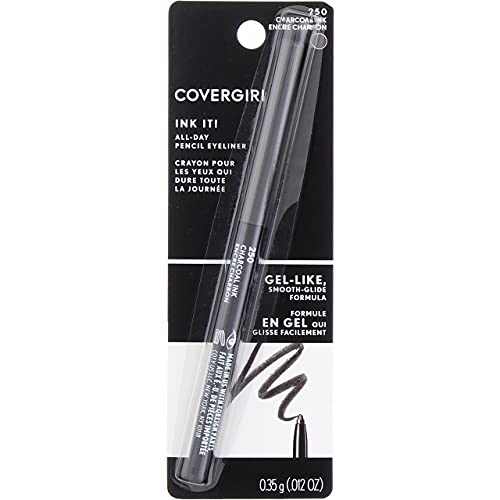 Covergirl Ink It! By Perfect Point Plus Eyeliner, Charcoal Ink [250] 0.06 Oz (Pack Of 2) #TOP3