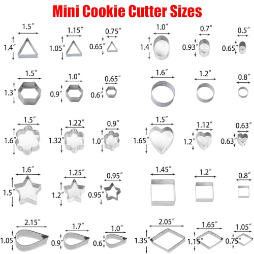 Yomifamily 30Pcs Mini Cookie Cutter Set With Box thumb #4