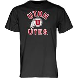 Blue 84 Men's Utah Utes T Shirt Line Up Secondary Color, Utah Utes Black, Large