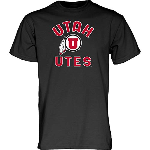 Blue 84 Men's Utah Utes T Shirt Line Up Secondary Color, Utah Utes Black, Large