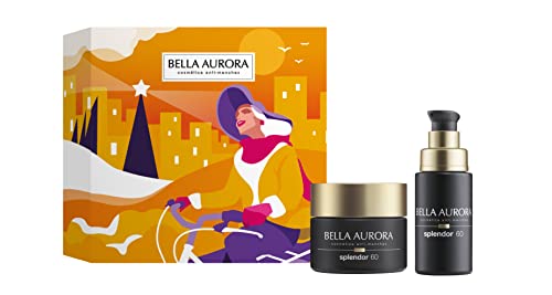 Bella Aurora Pack Splendor 60 Antiedad 50ml + Sérum Reafirmante 30ml | Crema de Día Facial Antiage para Pieles Maduras | Protección UVA | Antiarrugas y Efecto Lifting