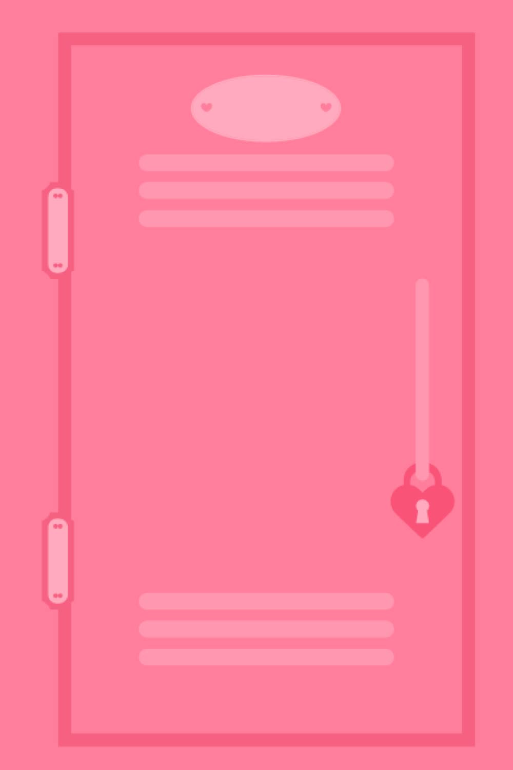Notebook: My Locker Pink Decor Stationery Kpop Sticker Deco Notebook Blank Lined Journal