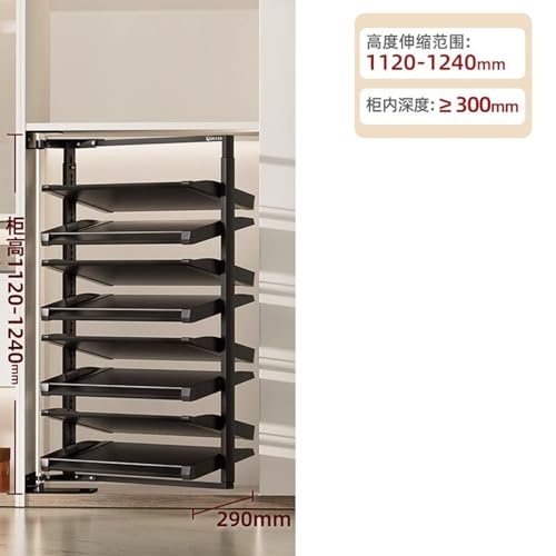 Range-chaussures rotatif pour optimiser l'espace des armoires profondes - 3