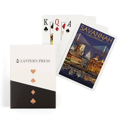 Lantern Press Savannah Georgia naipes póker 52 cartas