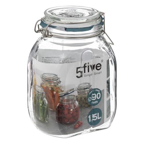 5 five simply smart 5five - vaso di vetro jarro da 1,5l