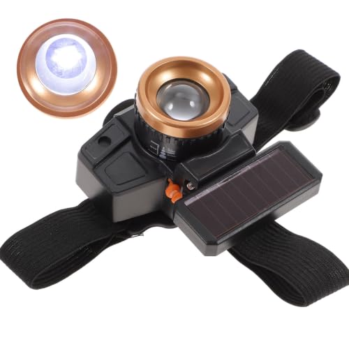 Camping y rutas nocturnas seguras con la linterna frontal de carga USB portátil