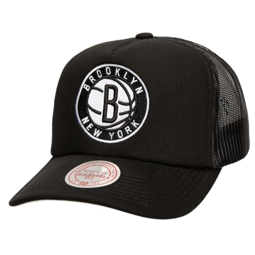Mitchell & Ness NBA Evergreen Trucker Casquette Snapback Brooklyn Nets Black, Noir , taille unique