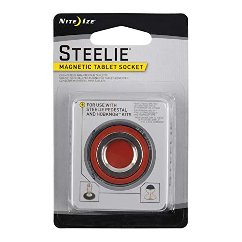 Nite Ize Steelie Replacement Magnetic Tablet Socket Kit for Steelie Pedestal or HobKnob Phone Mounts (STLM-11-R7)