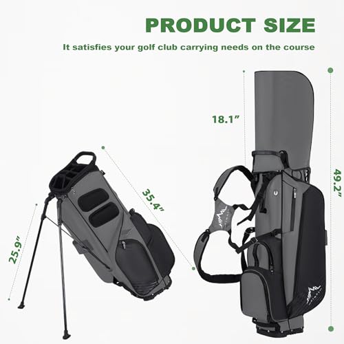 UNIHIMAL Golf Stand Bag with 8 Way review - Lightweight 8-Way Top Divider Stand Bag Image 2