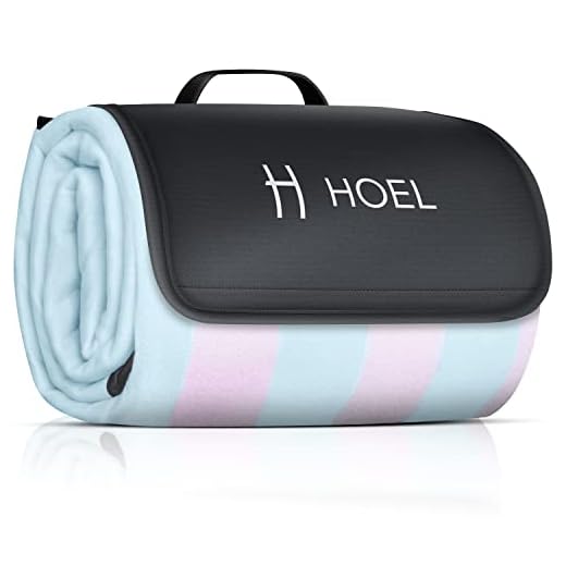 HOEL Manta Picnic Impermeable 200 x 200 cm - Esterilla Acolchada Playa - Mantel Picnic Blanket Plegable - Beach Mat Aislante