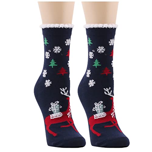 Wollen Sokken Voor Winter Christmas Santa Claus Sokken Wollen Animal Fashion Christmas Socks Dames Warm Comfortabele Tube Sock Warme Zachte Geschenken Wintersokken Set Voor Dames En Heren - Afbeelding 5