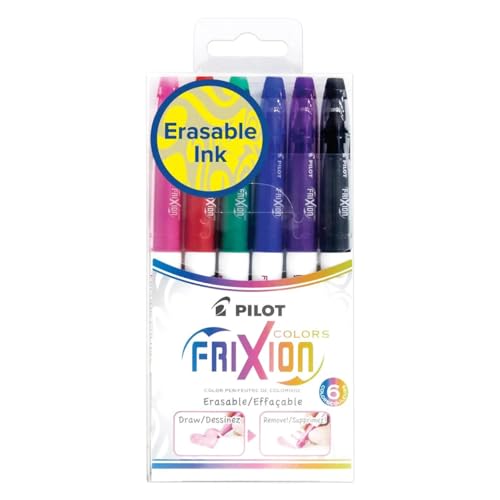 Caneta Hidrográfica Frixion Colors Pilot Com 6 Cores