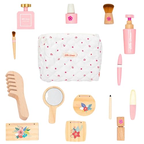 Juego de juguetes de maquillaje de madera para regalar en cumpleaños y fiestas infantiles de niñas