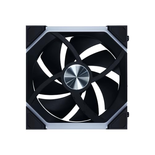 Lian Li UNI Fan SL - Wireless 120 - Single Pack (Reverse Blade) ARGB PC Case Fan - 2.4 GHz Wireless Signal for RGB & Fans Control - L-Wireless Controller Not Included & Required - Black (12RSL1W1B)