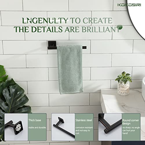 Image of KOKOSIRI Bathroom Towel Bar Hand Towel Holders Wall Mount Toilet Kitchen Cabinet Paper Holder Stainless Steel Bath Accessories Oil Rubbed Bronze, B3008ORB