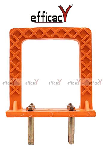 Image of Efficacy PVC Rungs Water Tank Step Slump Step PVC Foot Step MS Rod 12 mm Length 165 mm Width 170 mm Thickness 25 mm for Construction Sites,UG Sump Tank, Swimming Pools 1 Nos
