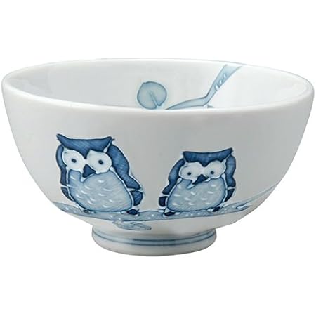 Amazon Co Jp ご飯茶碗 一珍 フクロウ 飯碗 R12xh5 7cm プレゼント ギフト 和食器 かわいい インテリア ホーム キッチン